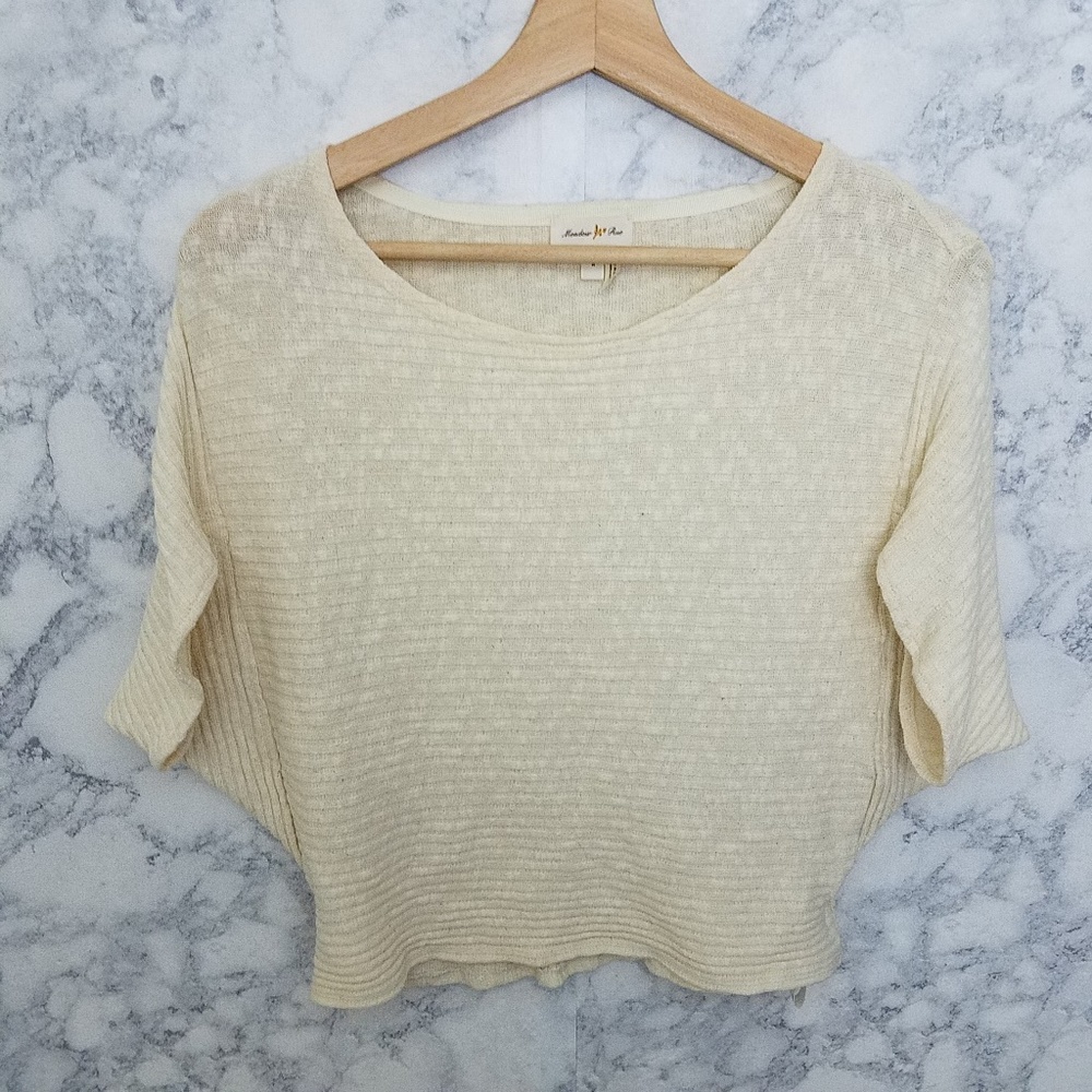 anthropologie meadow rue cream top [AD13]